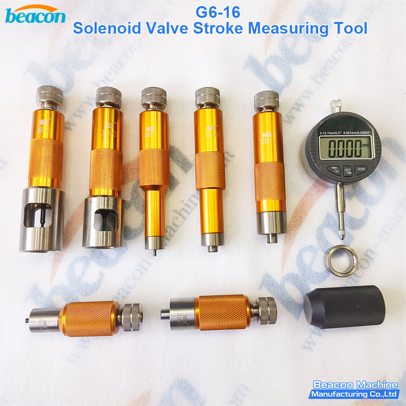 {G6-16 Полный набор инструментов для измерения хода форсунки Common Rail для Bosch Delphi}