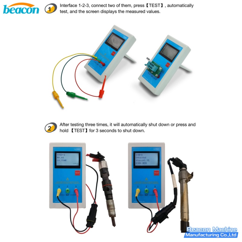 тестер инжекторов common rail lcr,измеритель индуктивности форсунок,тестер пьезо форсунок