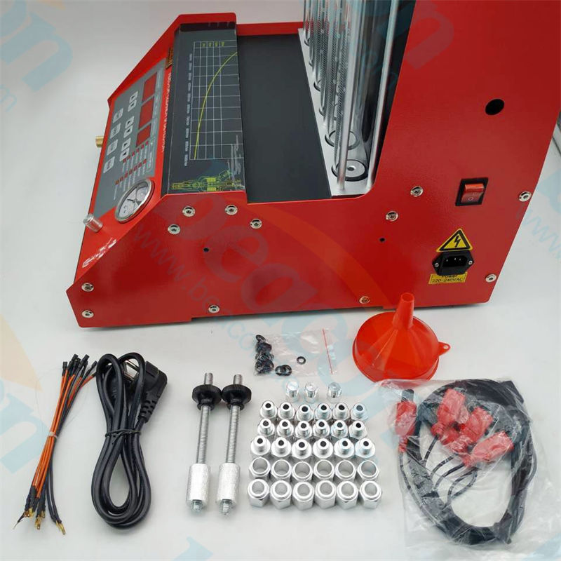 BC-6C Injector Cleaner, Fuel Injector Tester, Ultrasonic Fuel Injector Cleaning