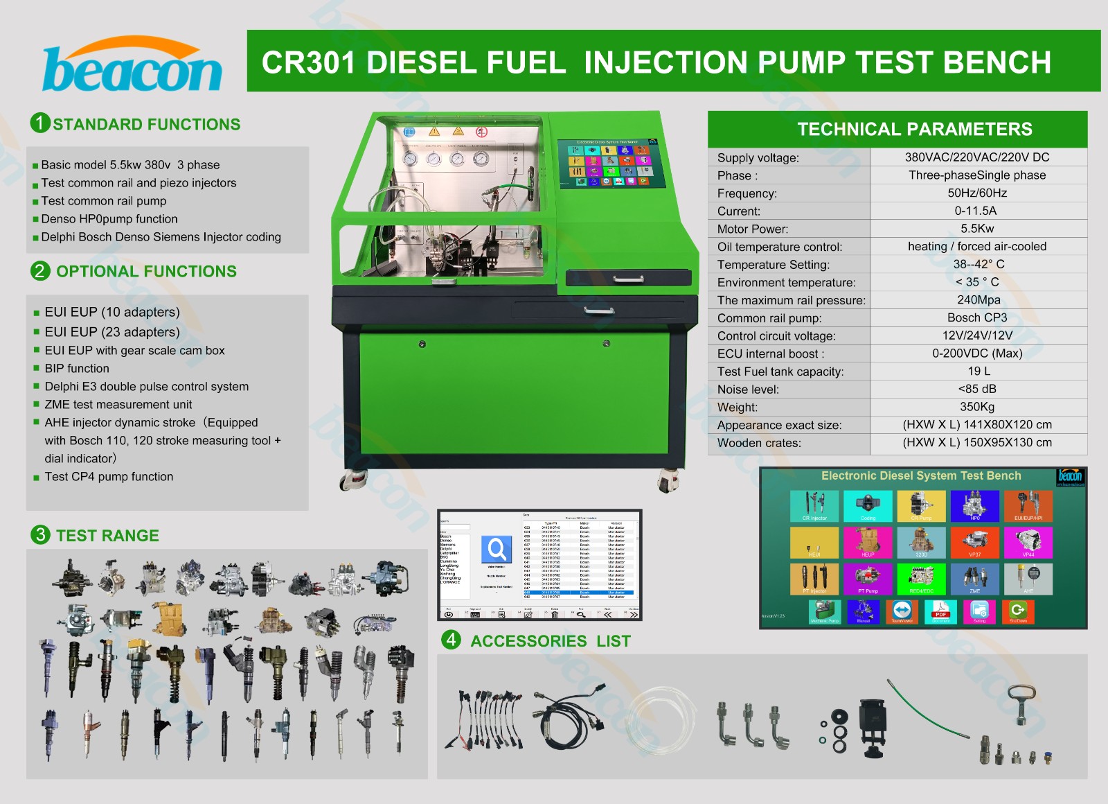 Common Rail Injector Tester, Diesel Injector Test Bench, Piezo Injector Calibration Common Rail Injector Tester, Diesel Injector Test Bench, Piezo Injector Calibration