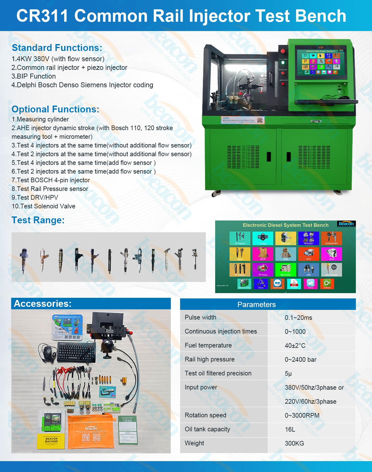 Common Rail Injector Tester, Diesel Injector Calibration, Injector Coding Machine Common Rail Injector Tester, Diesel Injector Calibration, Injector Coding Machine
