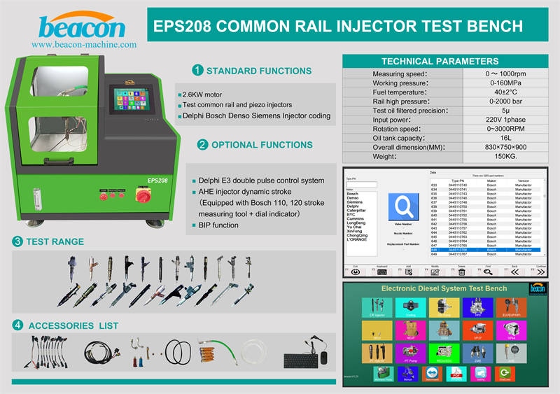 Common Rail Injector Tester, Piezo Injector Test Bench, Diesel Injector Calibration Common Rail Injector Tester, Piezo Injector Test Bench, Diesel Injector Calibration