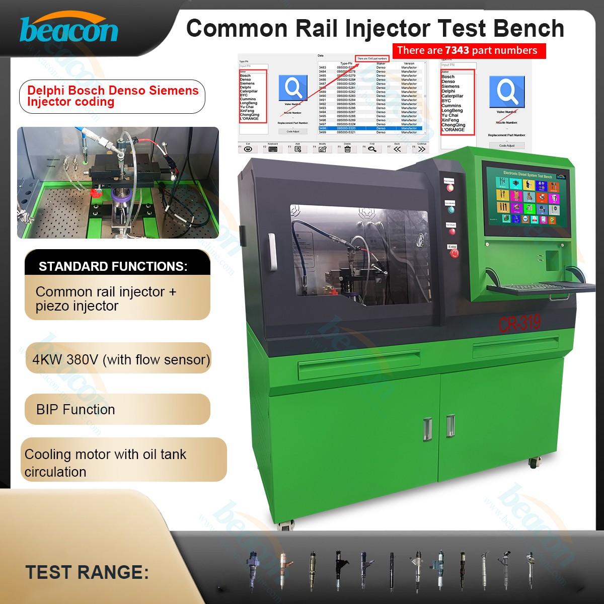 Common Rail Injector Tester, Piezo Injector Test Stand, Injector BIP Response Time Test Common Rail Injector Tester, Piezo Injector Test Stand, Injector BIP Response Time Test