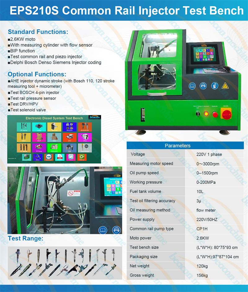 Desktop Injector Tester, Common Rail Test Bench, Piezo Injector Calibration