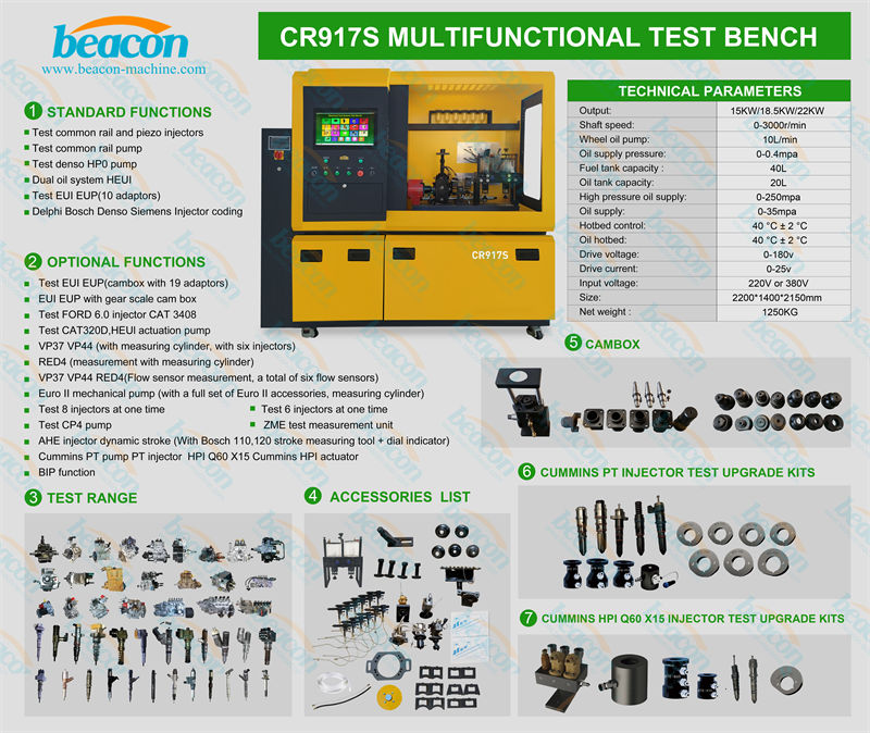 Common Rail Test Bench, HEUI Injector Tester, Diesel Pump Calibration Equipment Common Rail Test Bench, HEUI Injector Tester, Diesel Pump Calibration Equipment