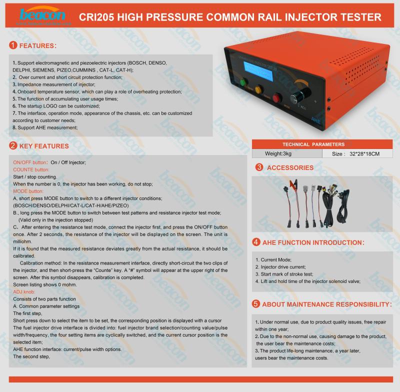 Common Rail Injector Tester, Piezo Injector Driver, Injector AHE Tester Common Rail Injector Tester, Piezo Injector Driver, Injector AHE Tester