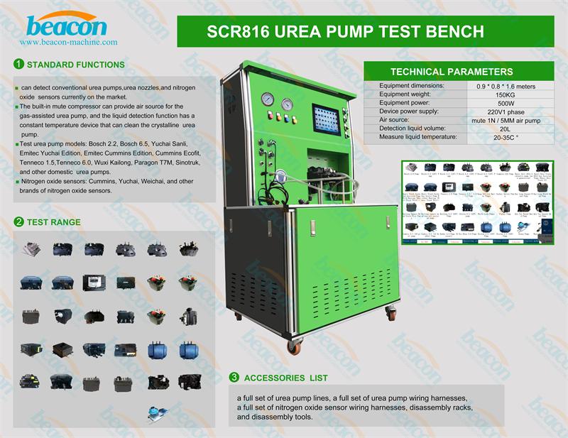 Urea Pump Test Bench, SCR Diagnostic Equipment, NOx Sensor Tester